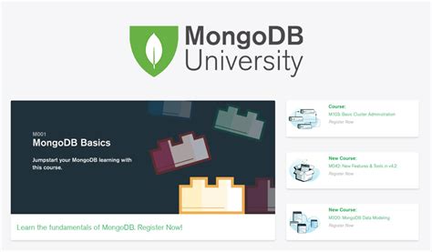 mongmong101|Learn MongoDB with MongoDB University Free Courses.